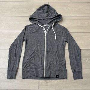 American Giant Classic Full Zip Dark Gray Hoodie Jacket Women's Sweater XS‎